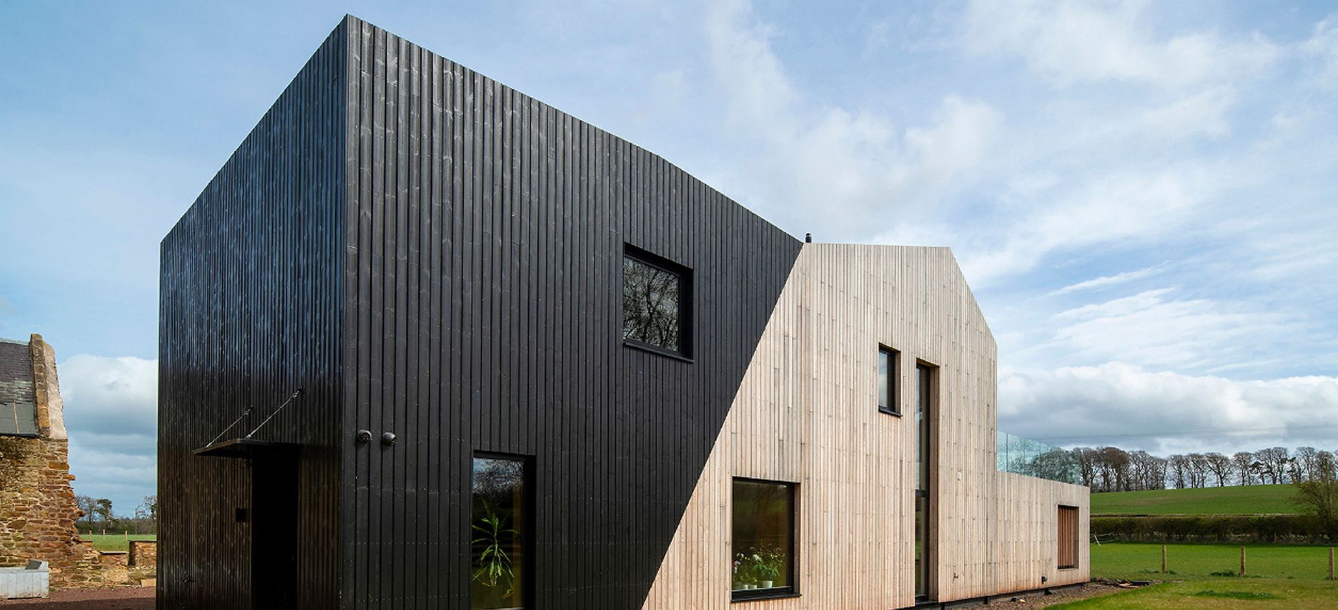 Exterior of Pathhead residential new build project