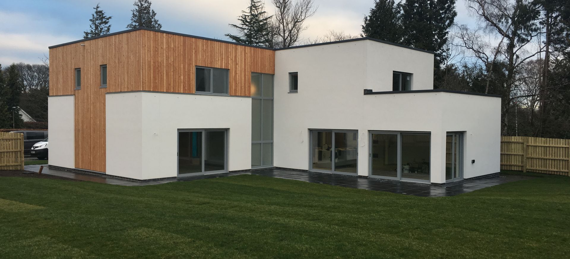 Passive house in East Lothian. 