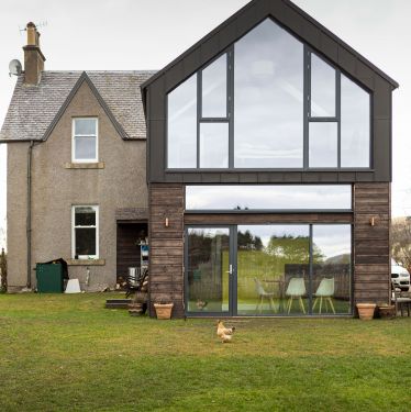 Full glass gable.