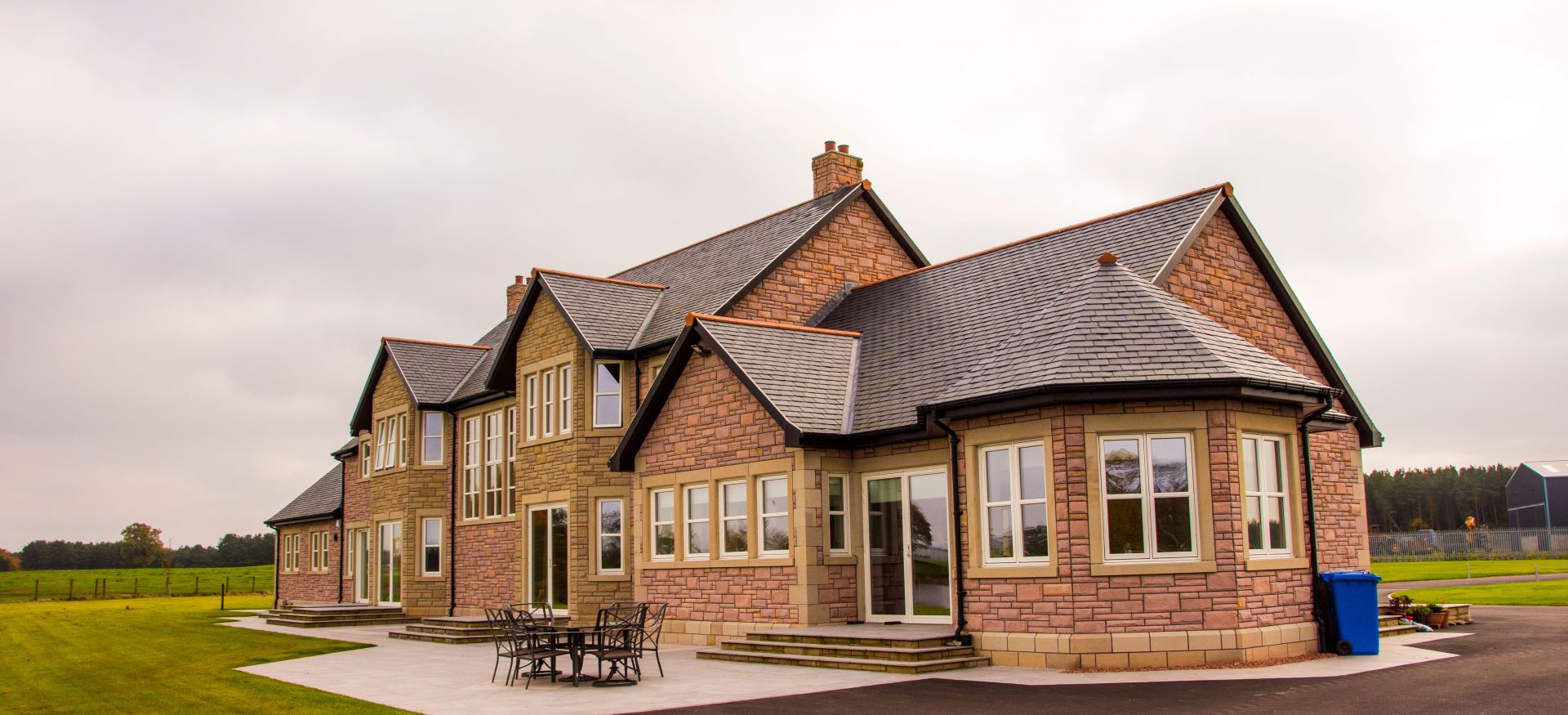 Highest quality slate roof. 