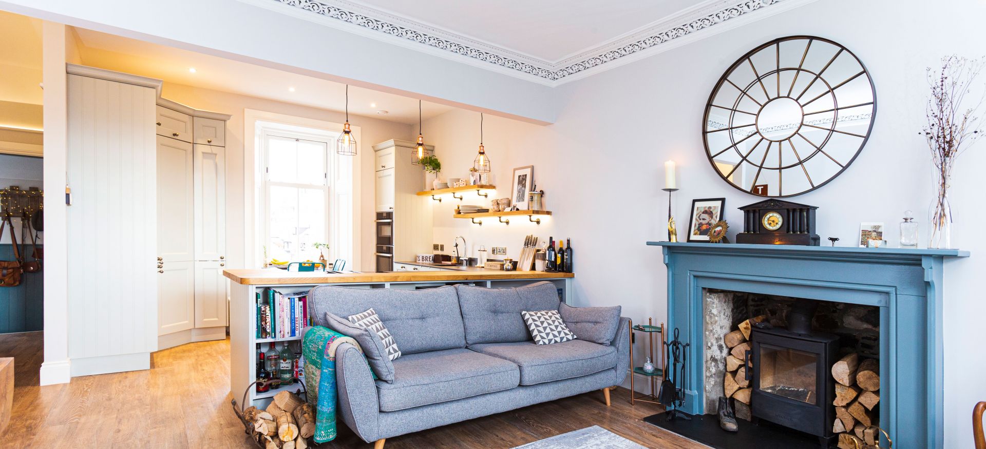 Townhouse conversion over three floors. 