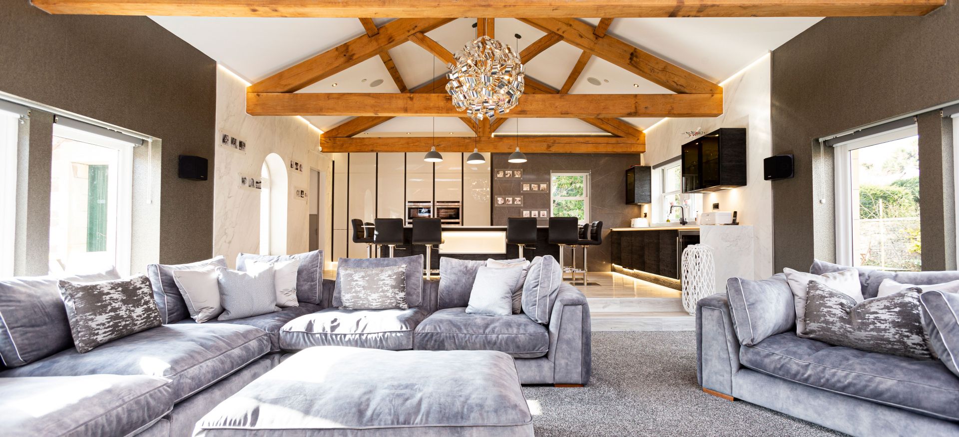 Kitchen and dining area extension. 