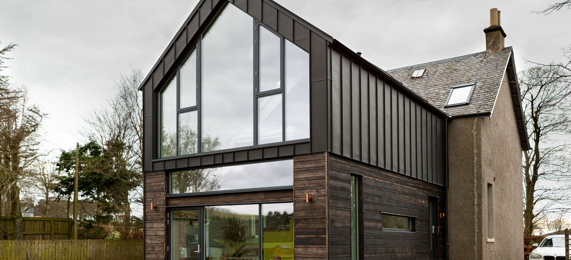 Six bedrooms within a timber frame, clad in expertly finished brickwork. 