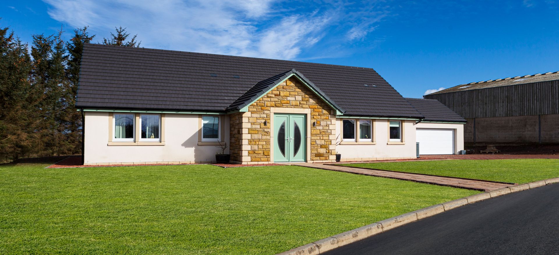 Traditionally built bungalow.
