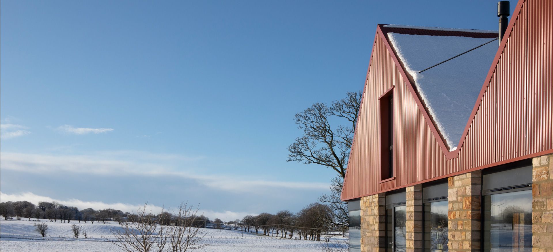 Sympathetic build designed into the landscape