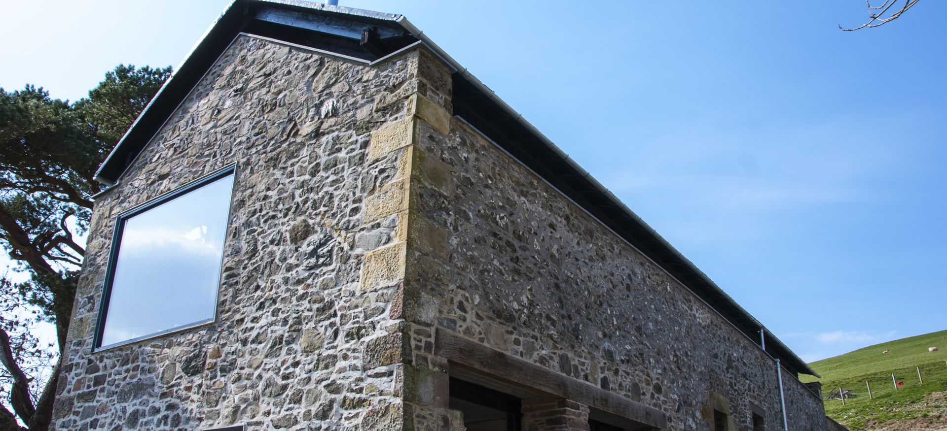 From derelict farm to holiday home. 