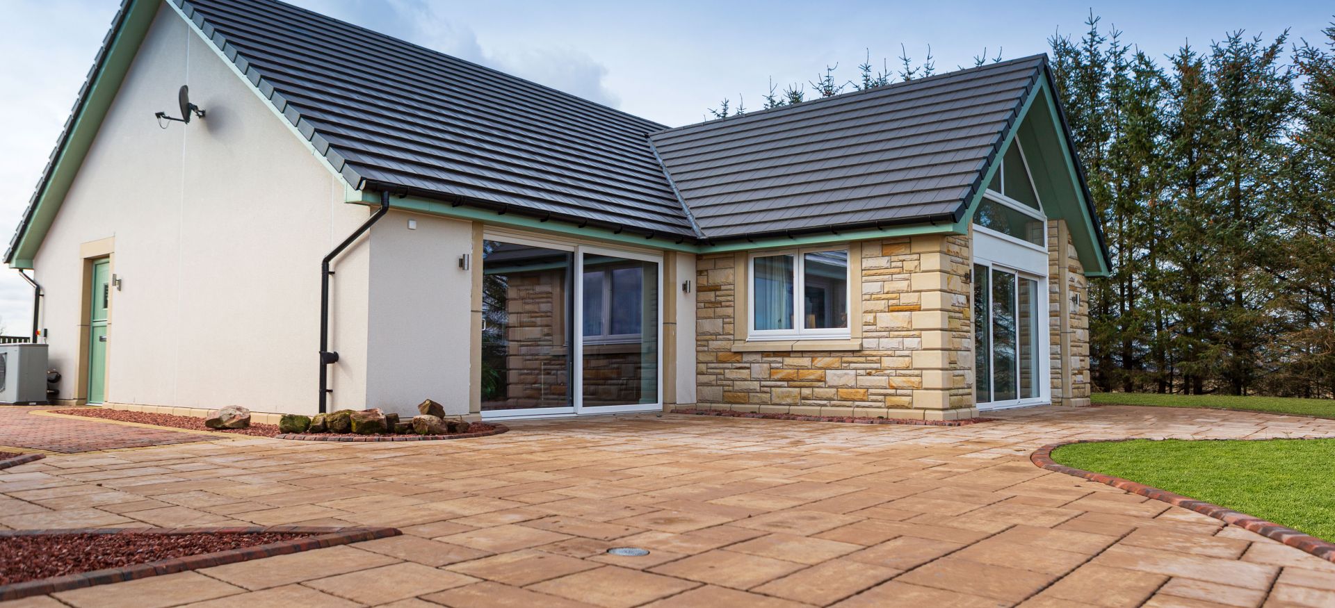 Traditionally built bungalow.   